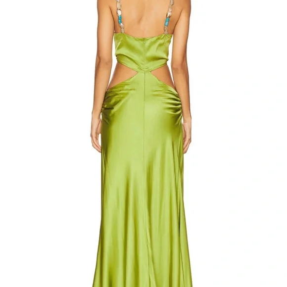 Diamanto Gown in Pear Green - Picture 2 of 3